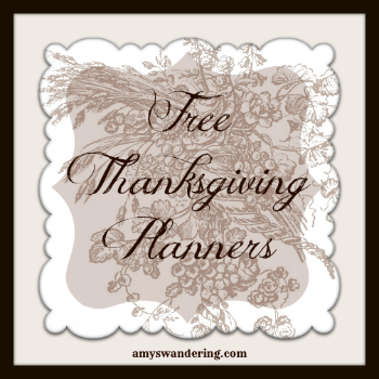 free thanksgiving planners