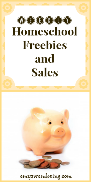 weekly homeschool freebies and sales