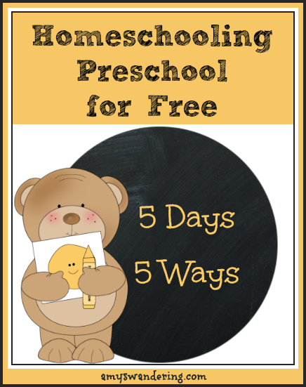 Homeschooling Preschool for Free
