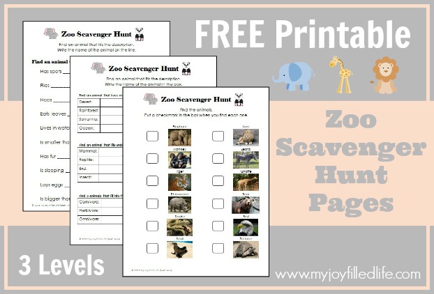 Zoo-scavenger-hunt