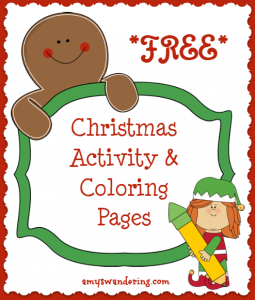 Free Christmas Activity Coloring Pages