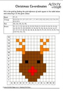 christmas_coordinates_worksheets