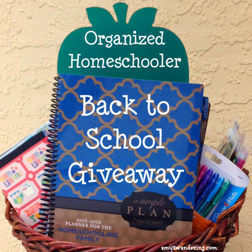 Organized Homeschooler Back to School Giveaway