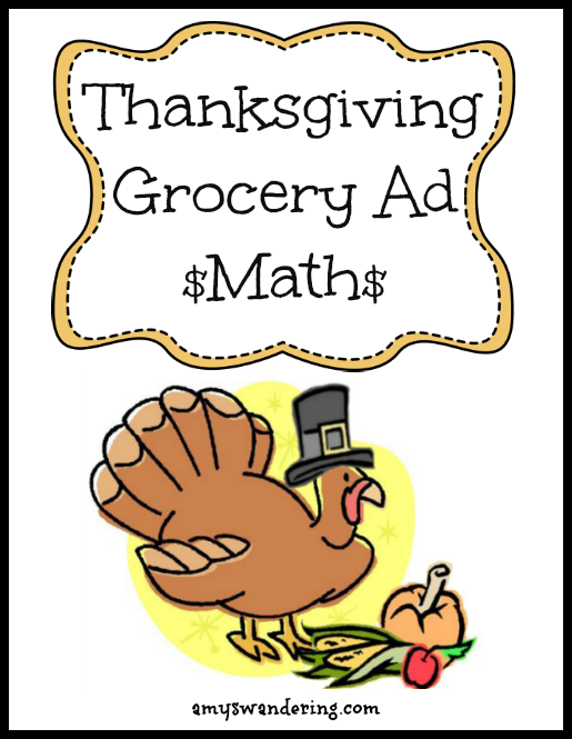 Thanksgiving Grocery Ad Math