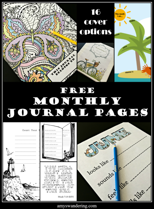 Free Monthly Journal Pages