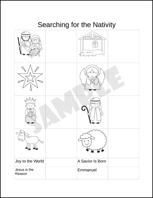 Searching for the Nativity bw sample