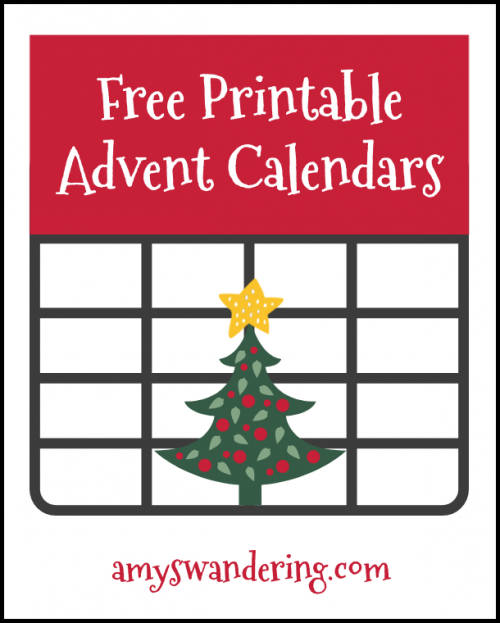 Free Printable Advent Calendars