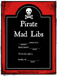 Pirate Mad Libs - Amy's Wandering